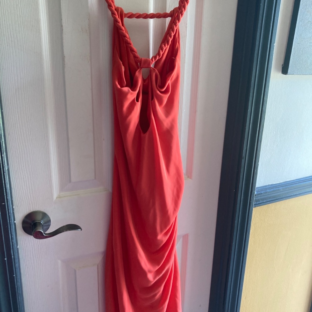 Orange dress by Moda - Picture 2 of 2